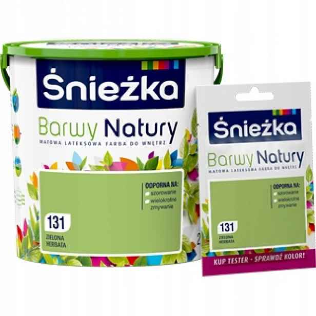 Śnieżka – Barvy přírody, zelený čaj, 131 5 l