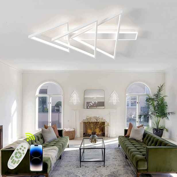 stropní svítidlo Led Designový stmívatelný vánoční stromek Moderní bílá