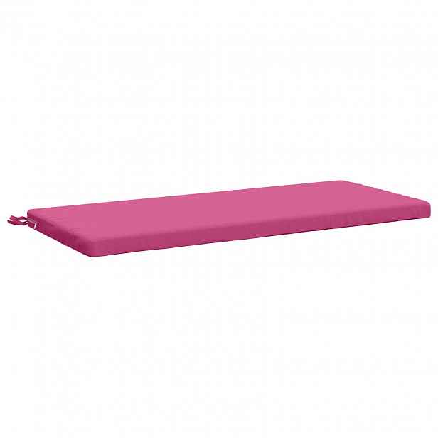 vidaXL Polštář na lavici SOEST 100% polyester Růžová 120 x 50 x 5 cm