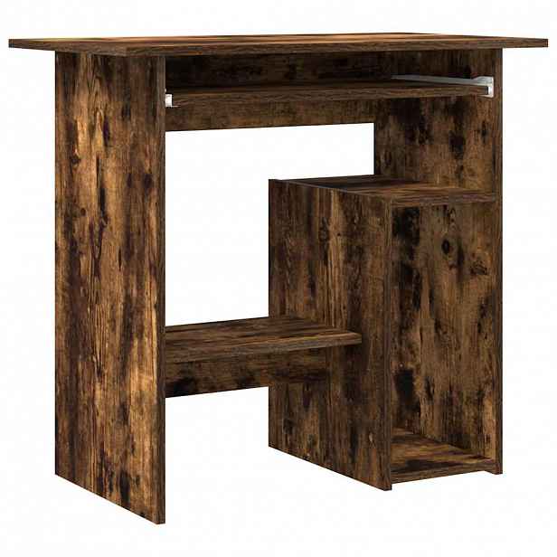 vidaXL Psací stůl kouřový dub 80 x 45 x 74 cm kompozitní dřevo