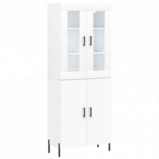 vidaXL Skříň highboard bílá 69,5 x 34 x 180 cm kompozitní dřevo