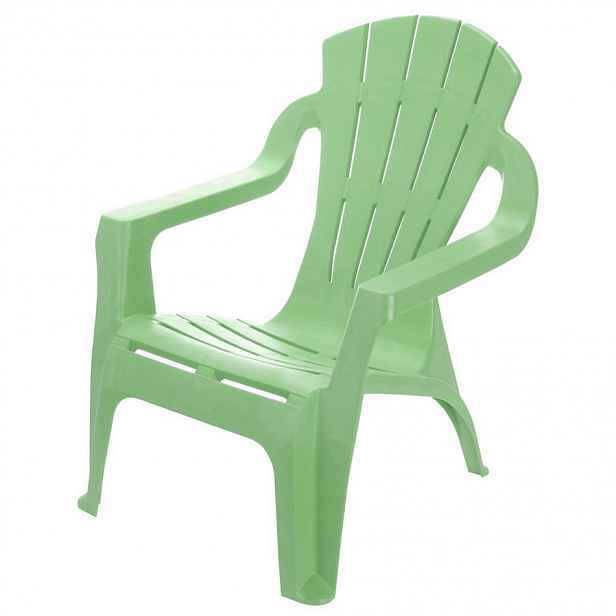 Dětská plastová židlička Riga zelená, 33 x 44 x 37 cm