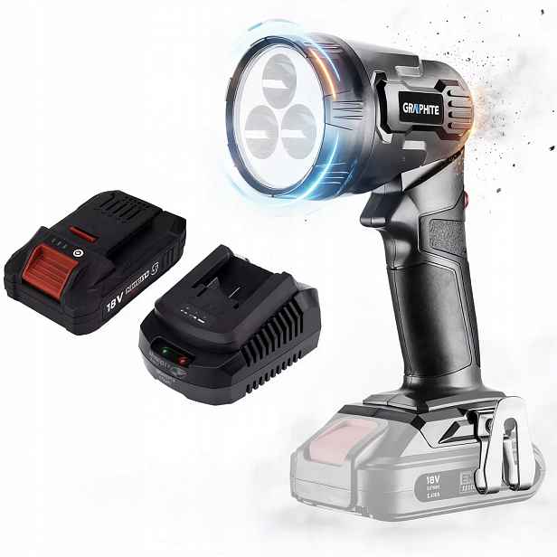 Graphite Lampa Energy+ 18V 58G007 Akumulátor 4AH Napájecí Zdroj Sada