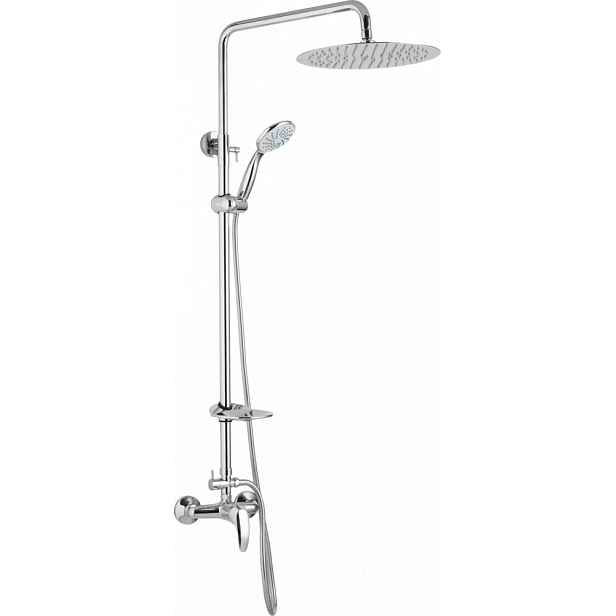 JB Sanitary Sprchová sestava s baterií MIRAM s horním vývodem, průměr 20cm, s příslušenstvím SM 61 011 12 3