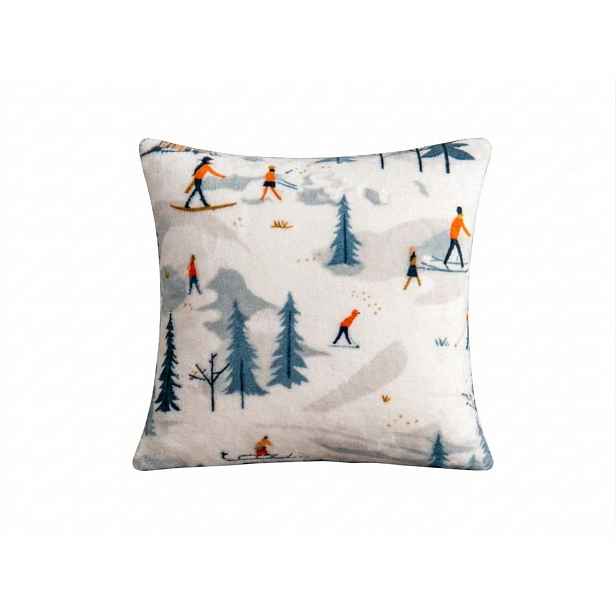 Mikroplyšový povlak na polštářek ALPINO 45x45 cm, barevný