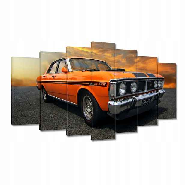 Obrazy 140x80 Oranžová Klasika Auto