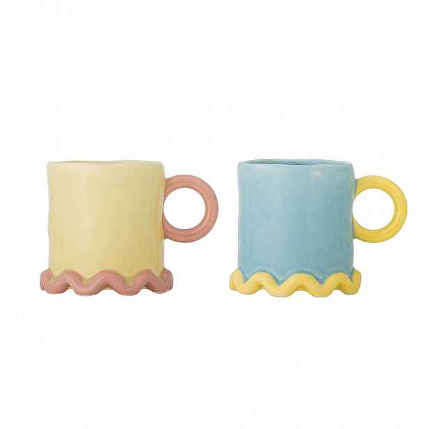 Sada 2 hrnků Polly Mug Multi Vícebarevný One size Bloomingville