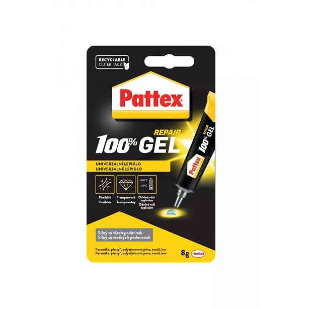 Univerzální lepidlo Pattex 100%, 8 g