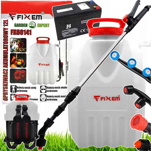Elektrický Akumulátorový Tlakový Zádový Postřikovač 12 L FX60141