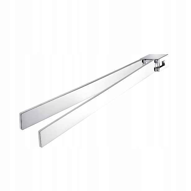 Nimco Kibo nerezový dvojitý koupelnový věšák držák ručníků 38cm Ki 14096-26