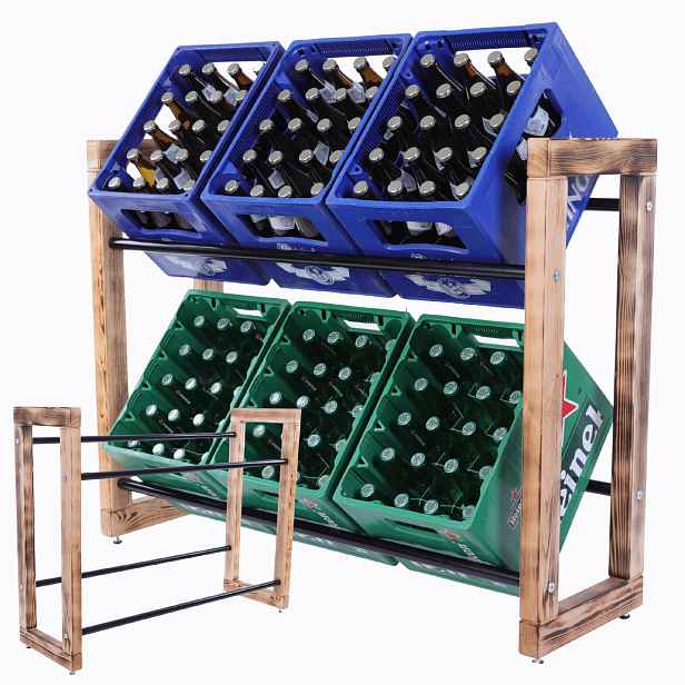 Dřevěný skladový regál Wamar-Sosenka85 x 112 x 35 cm max 100 kg/OUTLET