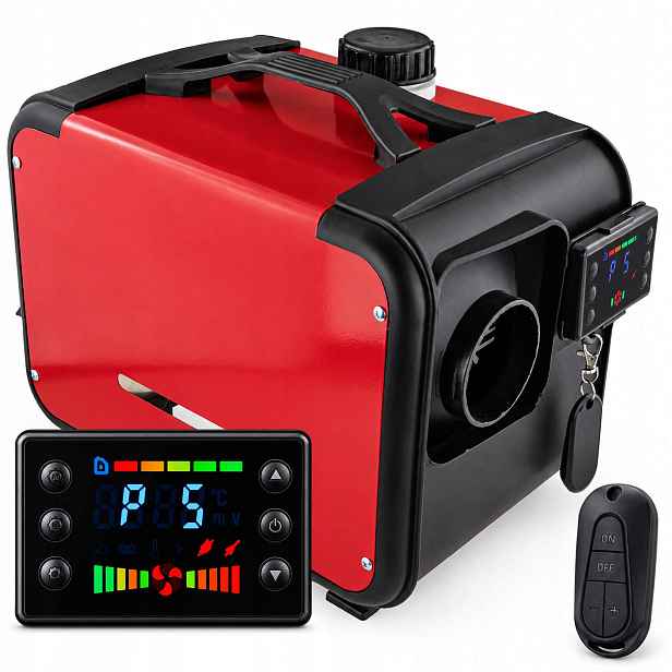 Olejový Spalinový Ohřívač 8KW 12V 230V LCD Dálkové Ovládání Nezávislé Topení