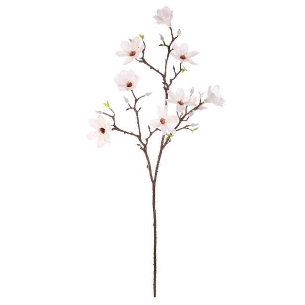 Umělá květina Magnolie bílá, 30 x 10 x 85 cm