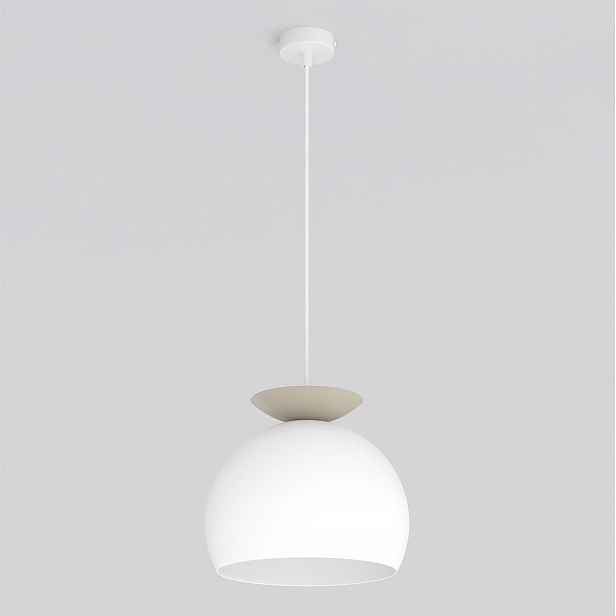 Závěsná lampa Geo 1 bílo-mokka, 1×E27, Led 15 W max, ocelová