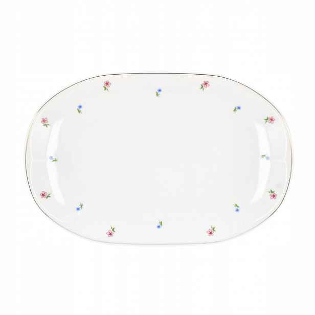 Lubiana Jastra Oválná miska na občerstvení 33 cm Design Zlatá linka