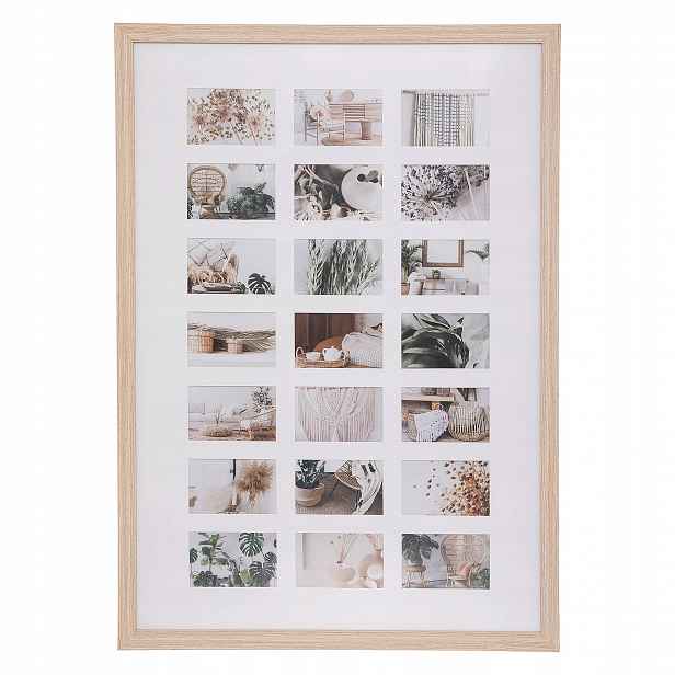 Rámeček Na Fotografie Velký Multirám Formát 10X15 Béžový Dekorativní 70X100 CM