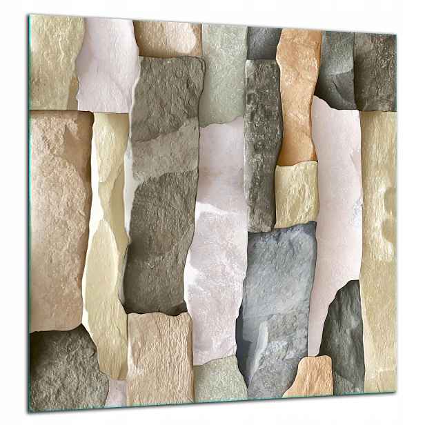 Skleněná Ochranná Deska Panel Lepidlo 60x65 Cihly