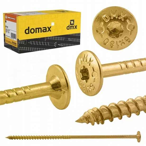 Tesařské Vruty 8x340 Domax 50 Ks S Talířovou Hlavou Torx