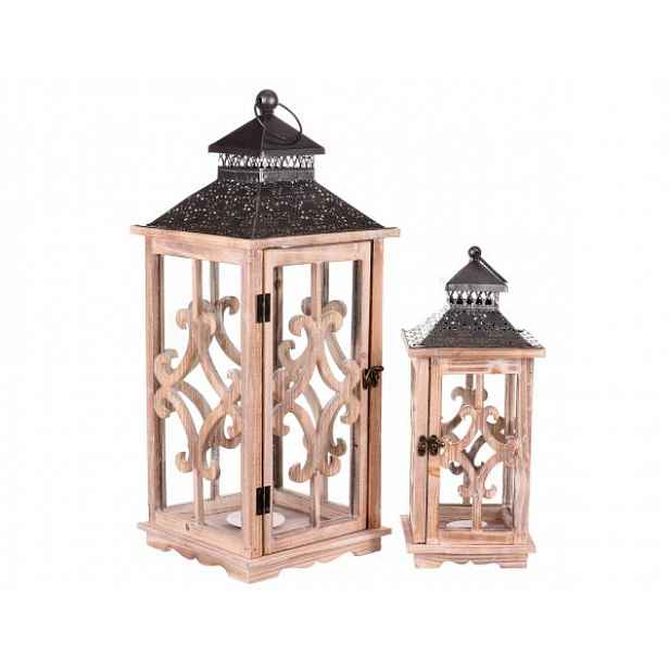 Sada dřevěných luceren Brandstatt, 2 ks