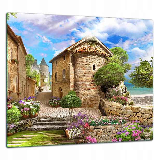 Skleněná Ochranná Deska Panel Lepidlo 65x60 Obraz