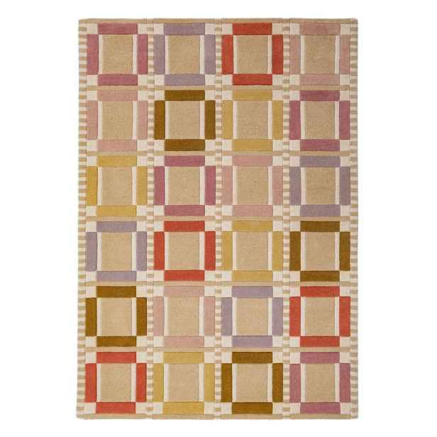 Ručně tkaný vlněný koberec v přírodní barvě 160x230 cm Quadro Wool – Flair Rugs