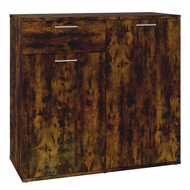 vidaXL Příborník kouřový dub 80 x 36 x 75 cm kompozitní dřevo