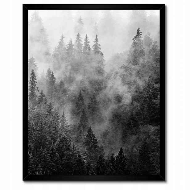 Plakáty v rámu 40x50 Krajina Šedá Hory Mlha