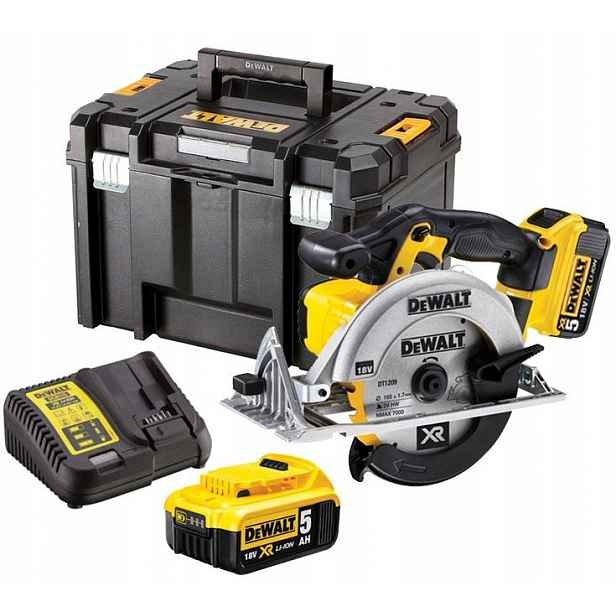 Akumulátorová kotoučová pila DeWalt DCS391P2 baterie 18V pila na dřevo