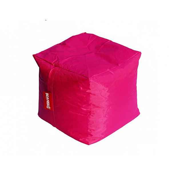 Růžový sedací vak BeanBag Cube