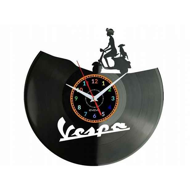 Vespa Dárek Originální dekorace do domu Hodiny z vinylové desky