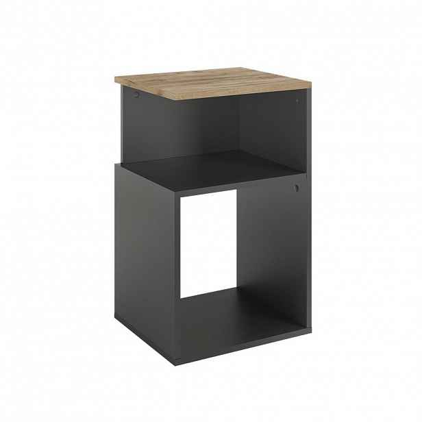Vicco NOČNÍ STOLEK Elios Antracit/zlatý dub 40 x 65.3 cm
