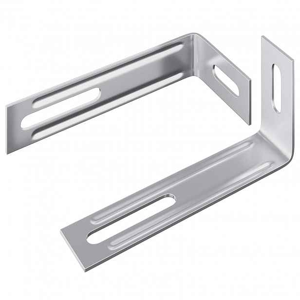 vidaXL Protiskluzový držák 2 Stříbrná 74,5 x 15 x 32 mm Železo