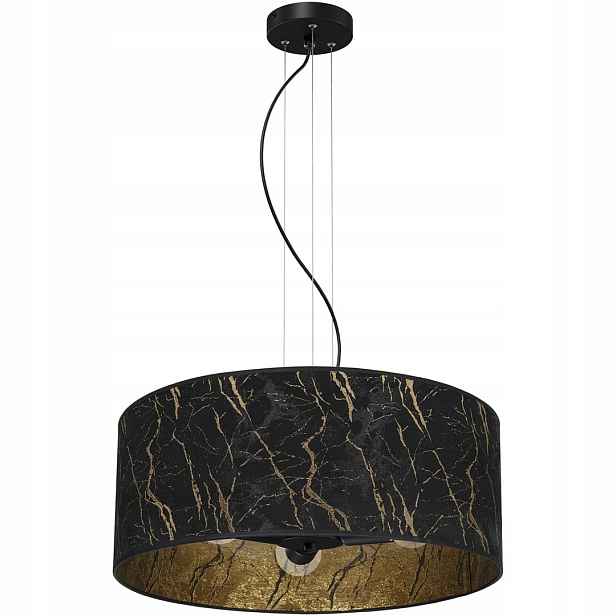 Závěsná lampa černo-zlatá 3xE27 Senso Eko-light