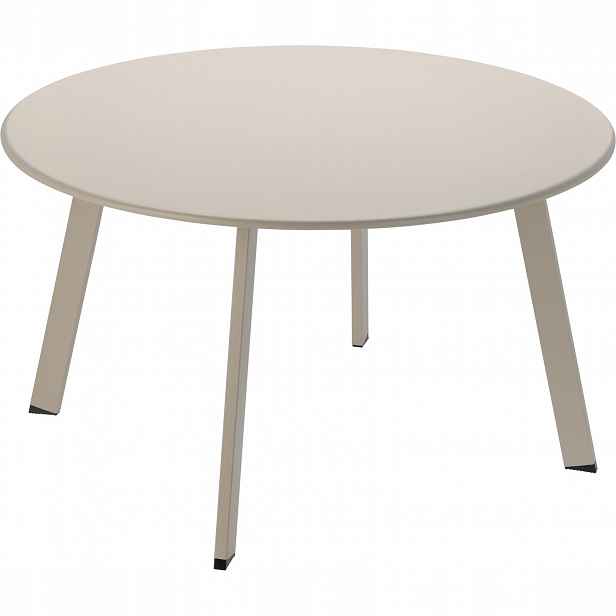 Konferenční Stolek Kovový Ø Výška 70 CM 40 CM Barva Béžová Systém Kd