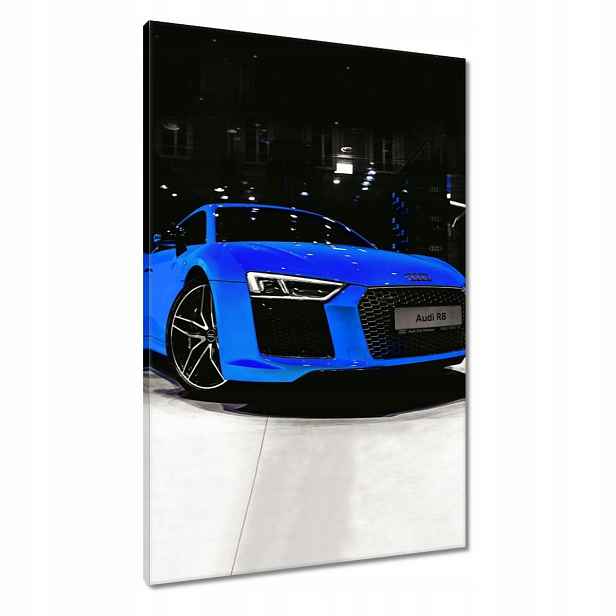 Obrazy 60x90 Modré Audi Audica R8