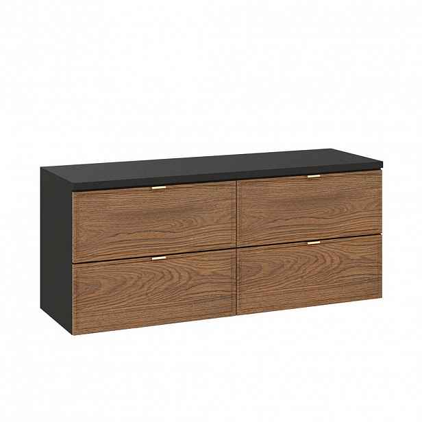 Petits-meubles SKŘÍŇKA POD UMYVADLO 120.2cm Elena Dřevo a černá