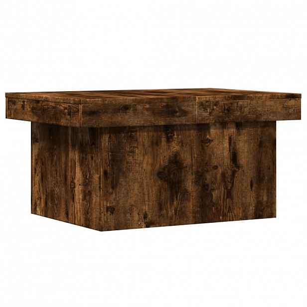 vidaXL Konferenční stolek kouřový dub 80 x 55 x 40 cm kompozitní dřevo