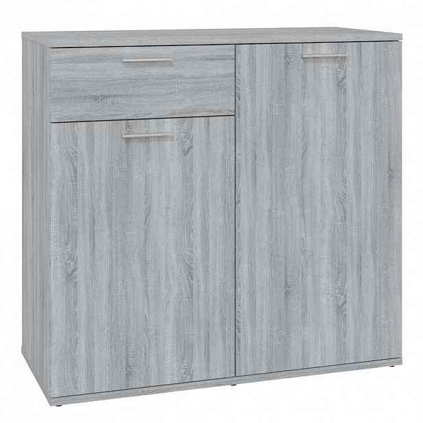 vidaXL Příborník šedý sonoma 80 x 36 x 75 cm kompozitní dřevo