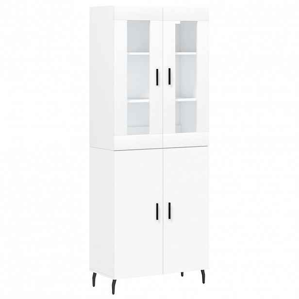 vidaXL Skříň highboard bílá 69,5 x 34 x 180 cm kompozitní dřevo