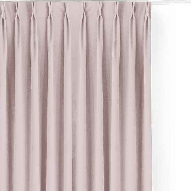 Filumi Záclony Velur hladké flexy do jídelny Světle Růžové 400x270
