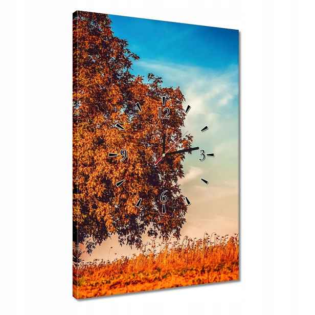 Hodiny 40x60 Podzimní barvy Krajina
