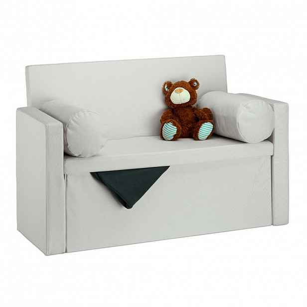 Relaxdays LAVICE Krémová s úložným prostorem 115 cm