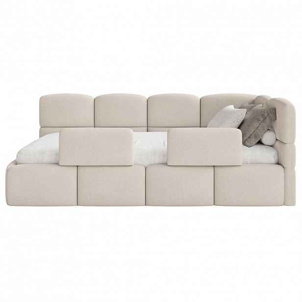 Selsey DĚTSKÁ POSTEL Cloudy krémová 120 cm, ženylka