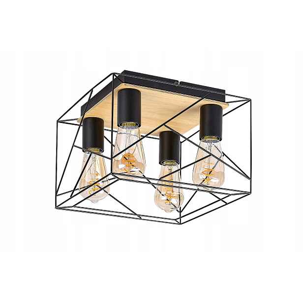 Stropní svítidlo E27 4x40W černé 71024 Boire Rabalux