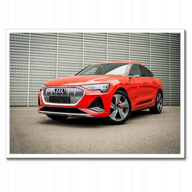 Plakáty v rámu 70x50 Červené Audi e-tron
