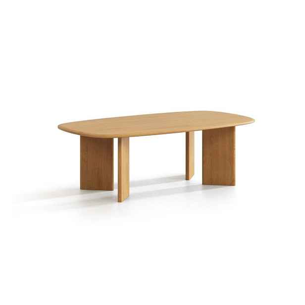Konferenční stolek z dubového dřeva v přírodní barvě 60x120 cm Charlotte – Micadoni