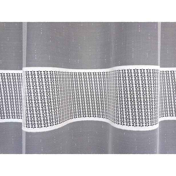 Mg Záclona žakár 618/239 Bílá 500x160 cm Hotová Obšitá Bt