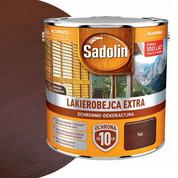 Sadolin Lakovací hmota Extra na dřevo 2,5L Tek