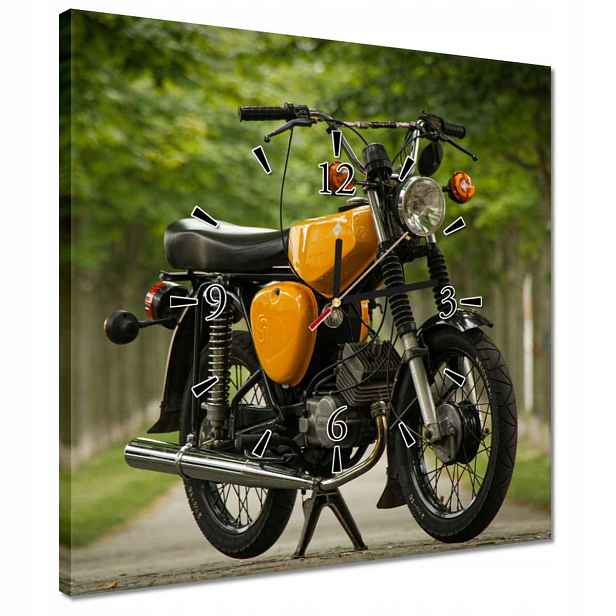 Hodiny 40x40 motocykl Simson Klasika