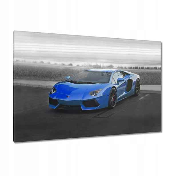 Obrazy 120x80 Modré sportovní auto